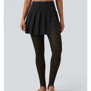 HALARA Breezeful™ High Waisted Pleated 2-in-1 Contrast Mesh Quick Dry Size M